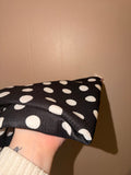 Black and white polka dot